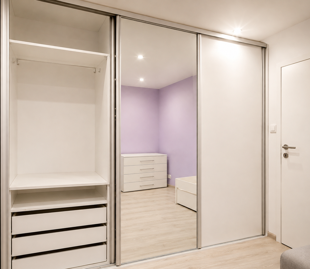 Zrkadlová posuvná skriňa